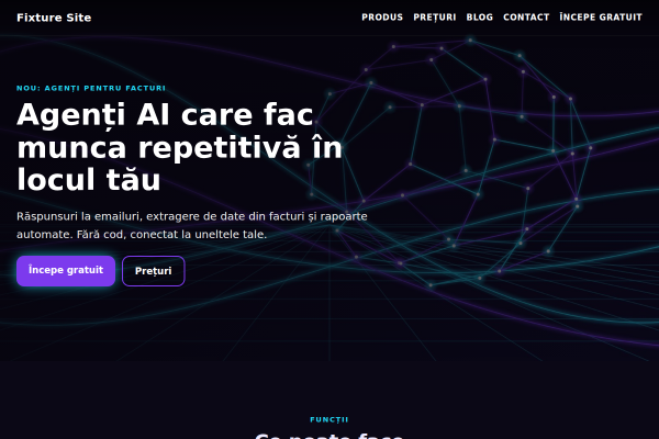 Șablon Platformă AI micro-SaaS