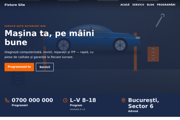 Șablon Service auto
