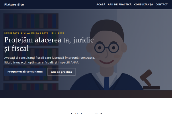 Șablon Avocatură și consultanță financiară