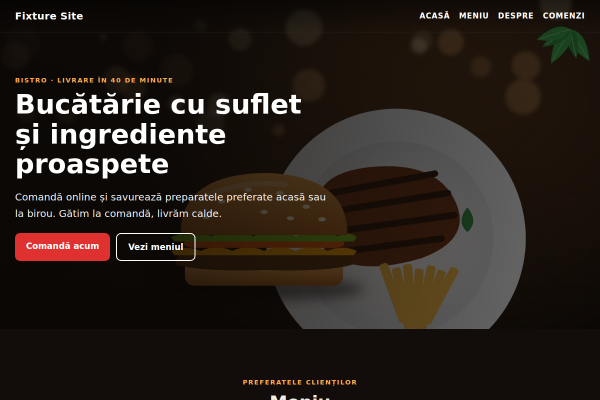 Șablon Bistro cu livrare