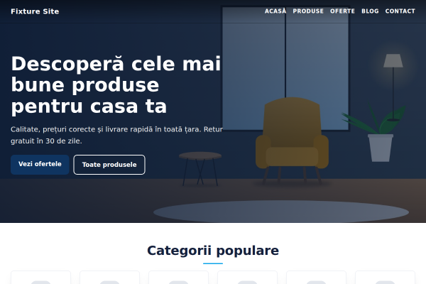 Șablon Magazin casă & electronice