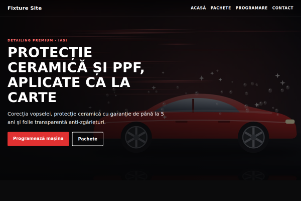 Șablon Detailing auto premium