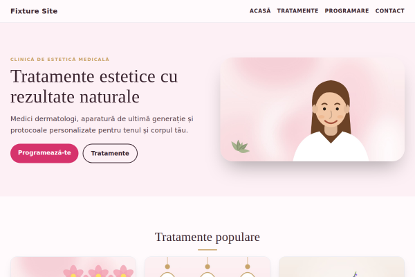 Șablon Salon și clinică de estetică