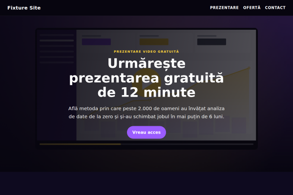 Șablon Infoprodus cu video de vânzare