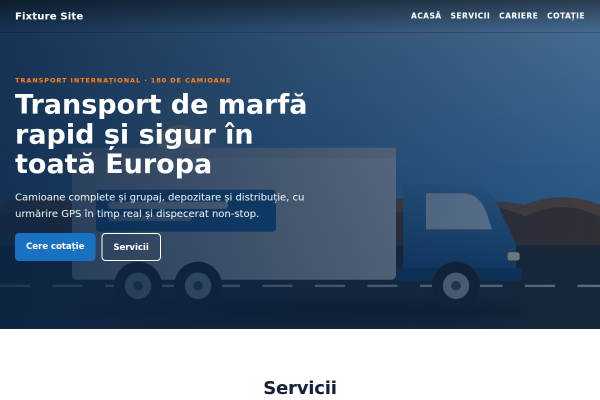 Șablon Logistică și transport marfă
