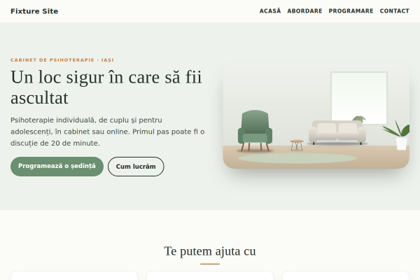 Șablon Cabinet de psihoterapie