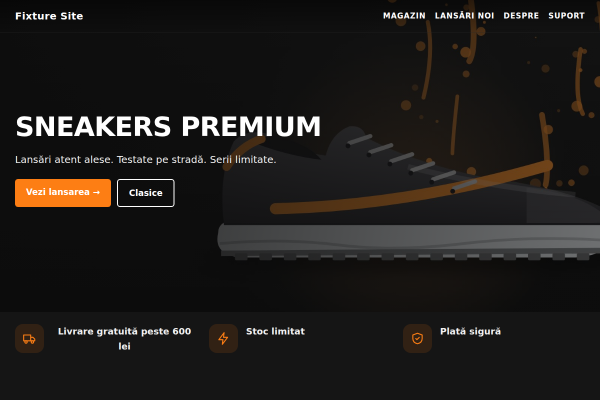 Șablon Magazin sneakers & streetwear