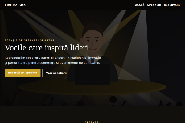 Șablon Agenție de speakeri