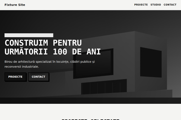 Șablon Studio arhitectură brutalist