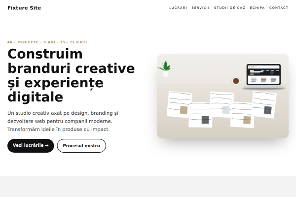 Șablon Studio creativ minimalist