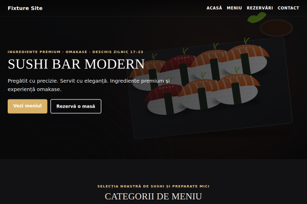 Șablon Sushi bar