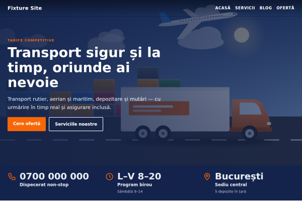 Șablon Transport & logistică