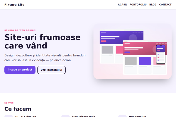 Șablon Studio web design